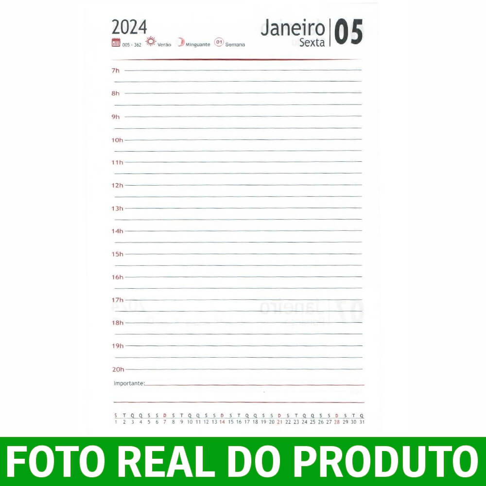 AGENDA 2024 /AGENDA DIÁRIA /CAPA COUCHÊ 150G NO PAPEL PARANÁ 2MM / 150X210MM - Image 4