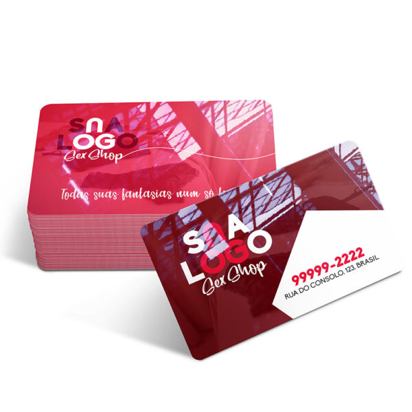 CARTÕES DE VISITA PVC 0,50MM CRISTAL