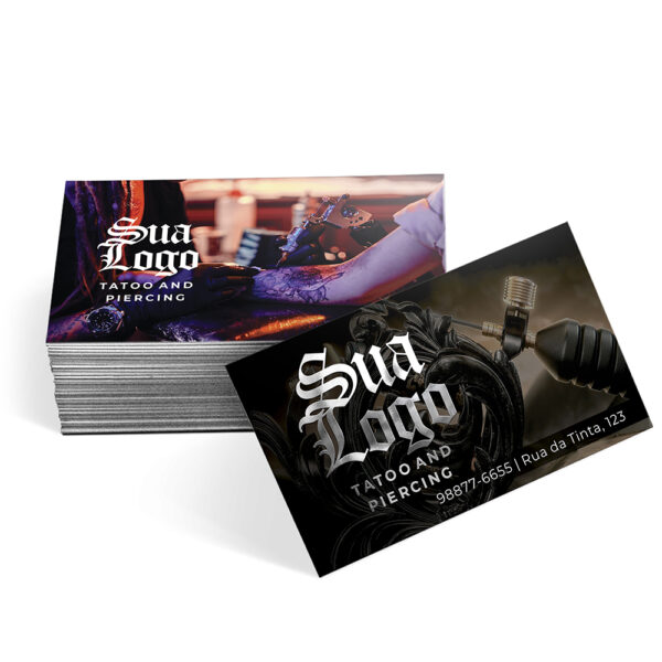 CARTÕES DE VISITA COUCHÊ 250G HOT STAMPING