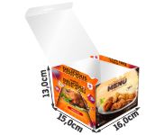 EMBALAGENS PARA DELIVERY DUPLEX 320G HAMBÚRGUER E SANDUÍCHES